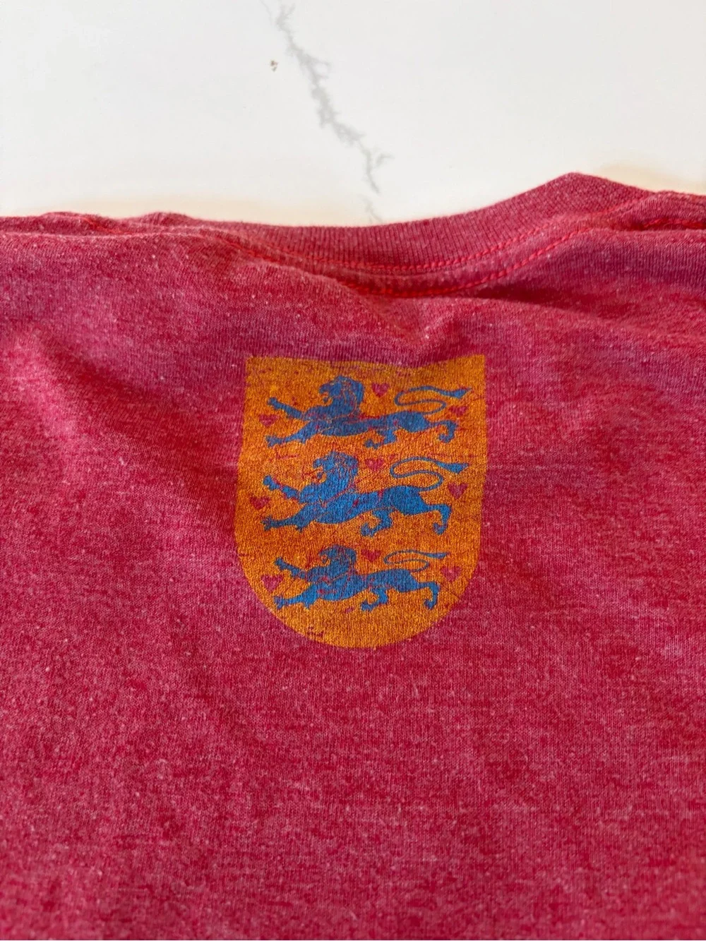 Men’s Size XL Short-Sleeve Graphic Tee - Denmark Flag